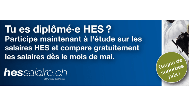 Participez au sondage sur les salaires HES, il prend 10' !